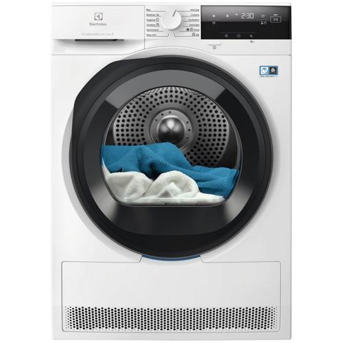 Uscator de rufe Electrolux EW7D395UCE, Pompa de cladura, 9 kg, Clasa C, Motor Inverter, Wi-Fi, Display LED, DelicateCare, SensiCare, Iluminare interioara (Alb)