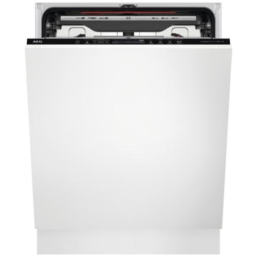 Masina de spalat vase incorporabila AEG FSK94858P, 14 seturi, 7 programe, Comfort Lift, AirDry, Wi-Fi, Iluminare interioara, Time Beam, Motor Inverter, Clasa C, 60 cm (Negru)