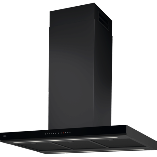 Hota insula AEG GI87D91CB Putere de absorbtie 760 mc/h,1 motor, Control touch; Auroratech, Conectivitate plita, Functie Breeze, 90 cm (Inox/Negru)