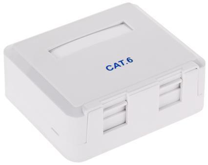 Priza Dubla OEM TEL0031-6, UTP, CAT.6
