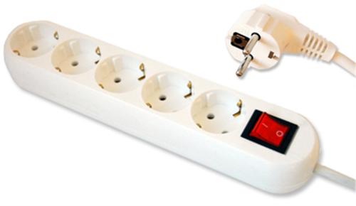 Prelungitor OEM PS-5X3S, 5 prize, 3 m (Alb)