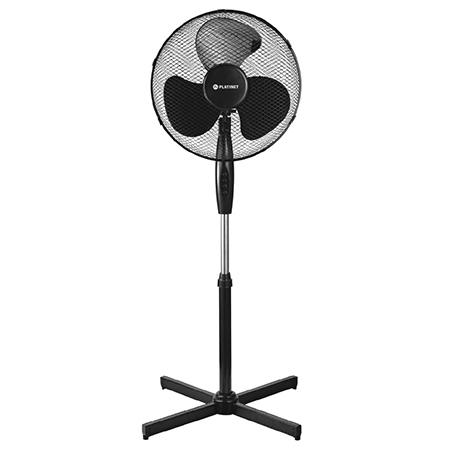 Ventilator cu picior Platinet PSF1616B, 40 W, 3 viteze, H 120 cm (Negru)