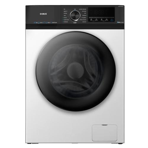 Masina de spalat rufe Samus WSED8128IDM, 8 kg, 1200 rpm, 16 programe, Clasa A, Display LED, Motor Inverter Direct Drive (Alb)