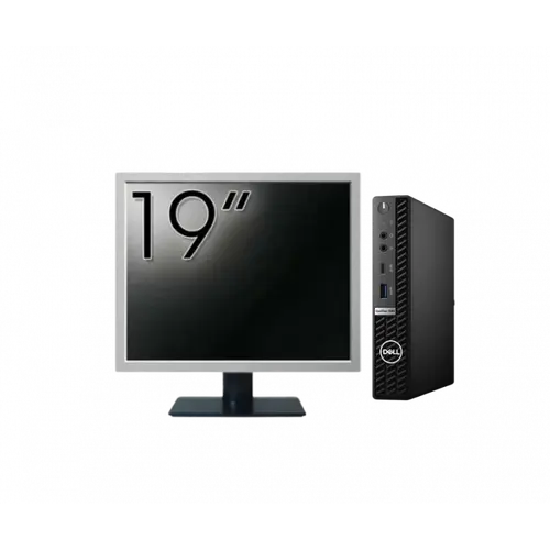 Calculator Sistem PC Refurbished Pachet Calculator refurbished DELL OptiPlex 7080 Mini PC, Intel Core i5-10500T 2.30 - 3.80GHz, 8GB DDR4, 256GB SSD + Monitor 19"