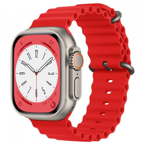 Curea Techsuit W038 pentru Apple Watch 42mm / 41mm / 40mm / 38mm Series, Rosu