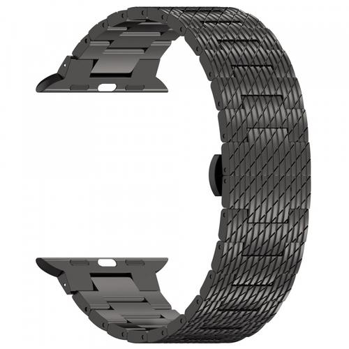 Curea Techsuit W052 pentru Apple Watch 42mm / 41mm / 40mm / 38mm Series, Negru