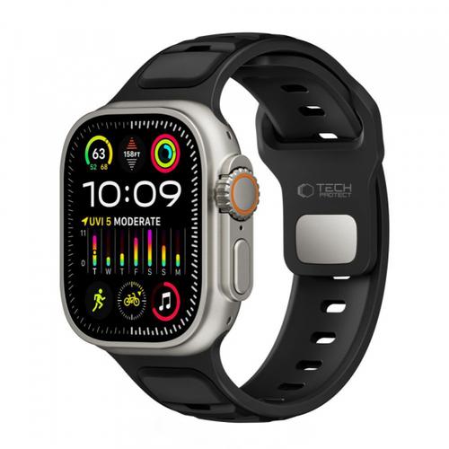 Curea Tech-Protect Iconband Line pentru Apple Watch 49mm / 46mm / 45mm / 44mm Series, Negru