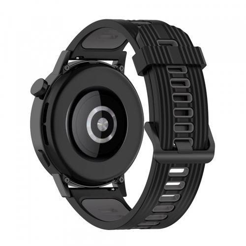 Curea Techsuit W002 pentru Samsung Galaxy Watch / Huawei Watch Series, 20mm, Negru