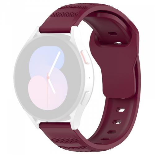 Curea Techsuit W050 pentru Samsung Galaxy Watch / Huawei Watch Series, 20mm, Visiniu