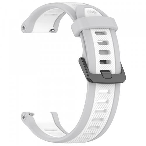 Curea Techsuit W053 pentru Samsung Galaxy Watch / Huawei Watch Series, 20mm, Alb