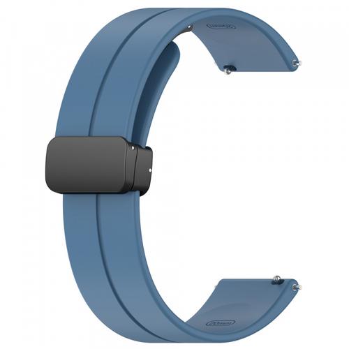 Curea Techsuit W011 pentru Samsung Galaxy Watch / Huawei Watch Series, 20mm, Albastru