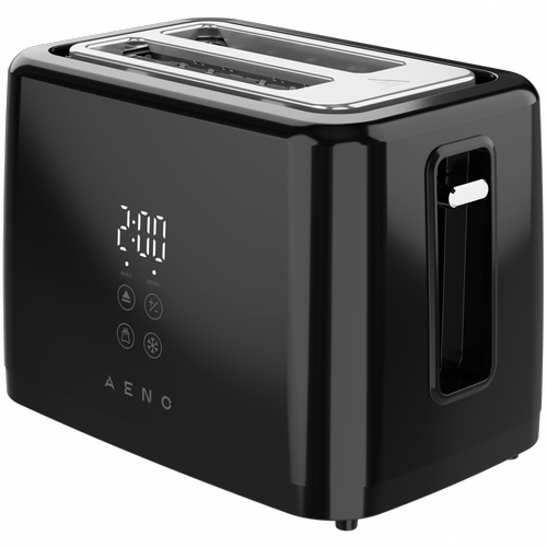 Prajitor de paine AENO ATS0002B, 930 W, 2 felii, 3 moduri prajire, 7 trepte rumenire (Negru)
