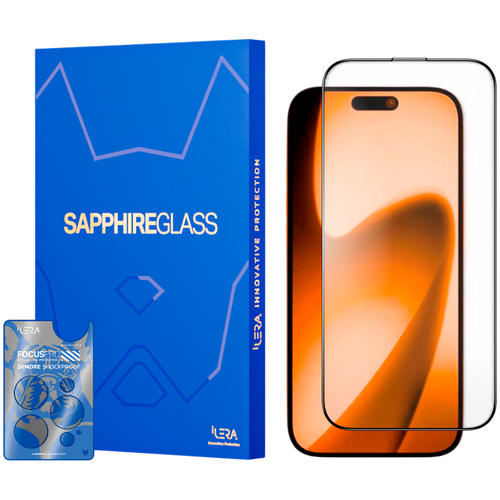 Folie protectie sticla iLera Sapphire Ultra Glass 2.0 pentru iPhone 17 (Transparent)