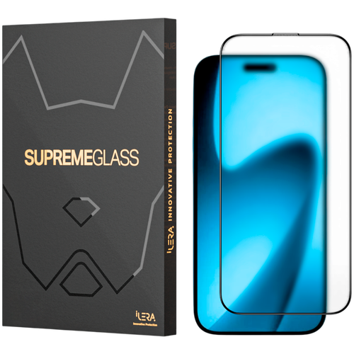 Folie Protectie Sticla iLera FrostedGlass 2.0 pentru iPhone 17 Pro Max (Transparent)