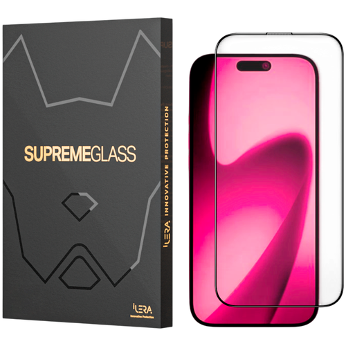 Folie Protectie Sticla iLera DeLuxe Original Glass 2.0 pentru iPhone 17 (Transparent)