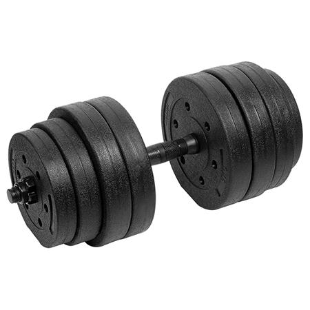 Gantera reglabila Rebel Active RBA-2328-20, 20 kg (Negru)