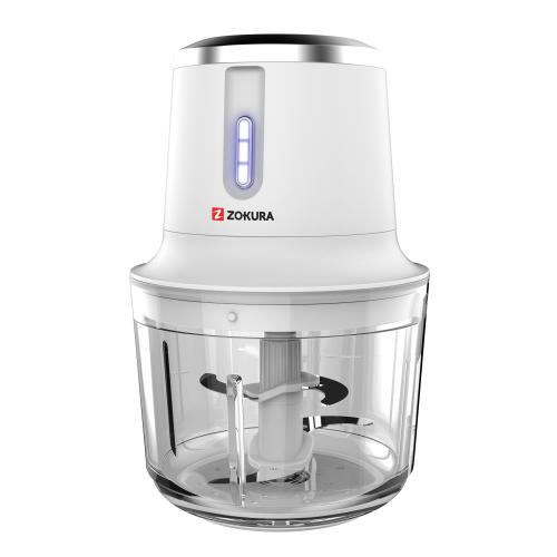 Tocator fara fir Zokura Z1506, 1L, 200 W, 2 viteze, Pana la 9 cicluri/incarcare (Alb)
