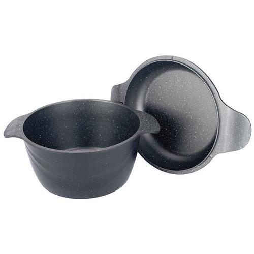 Oala Neoklein, cu capac/grill, 24cm, 4.4L, aluminiu turnat, invelis anti-aderent (Negru)