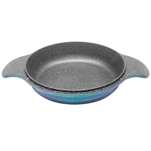Oala joasa Neoklein CSL20-OceanBlue, 20 cm, fara capac, aluminiu turnat, invelis anti-aderent (Albastru)
