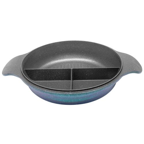Oala joasa Neoklein CSL30-OceanBlue, 30 cm, fara capac, aluminiu turnat, invelis anti-aderent (Albastru)