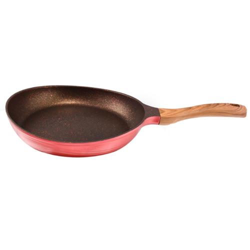 Tigaie Neoklein FP28, diametru 28 cm, aluminiu turnat, invelis anti-aderent (Rosu)