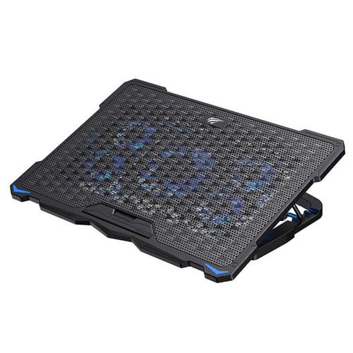 Cooler laptop HAVIT F2076, 2400/1200rpm, 17inch, 5 ventilatoare (Negru)