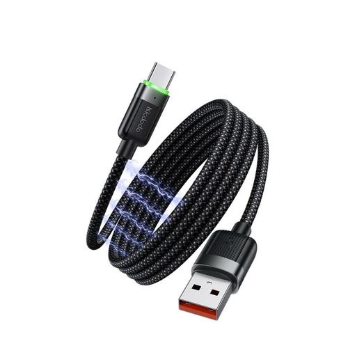 Cablu de date Mcdodo CA-5650, USB-A la Type-C Fast Charging 6A, Self-Winding Series 1.2m, Negru