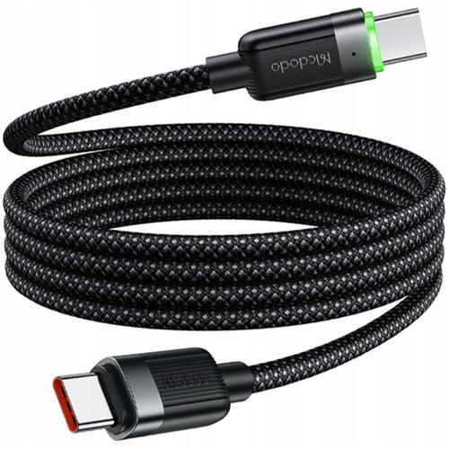 Cablu de date Mcdodo CA-2000N, Type-C la Type-C 60W, Fast Charging, Self-Winding Series 1.2m, Negru