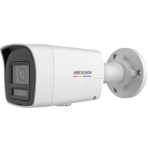 Camera supraveghere exterior IP cu iluminare duala Hikvision ColorVu DS-2CD1047G3H-LIUF/SL, 4 MP, 2.8 mm, microfon si difuzor, IR + lumina alba 30 m, stroboscop, alarma, slot card, PoE