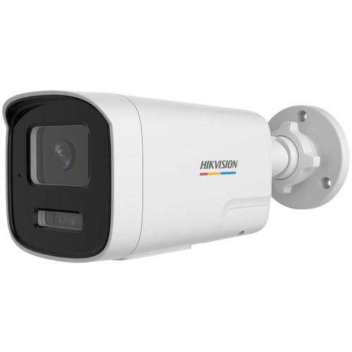 Camera supraveghere exterior IP cu iluminare duala Hikvision ColorVu DS-2CD1T67G2H-LIUF/SL, 6MP, 2.8 mm, IR/lumina alba 50 m, microfon si difuzor, slot card, PoE, lumina stroboscopica