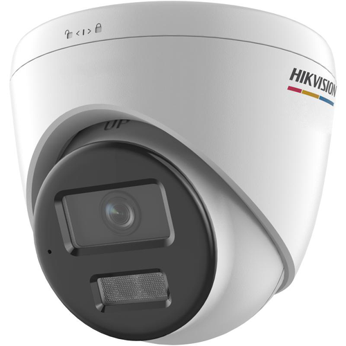 Camera supraveghere IP Turret cu iluminare duala Hikvision ColorVu DS-2CD1367G2H-LIUF/SL, 6MP, 2.8 mm, IR/lumina alba 30 m, microfon si difuzor, slot card, PoE, lumina stroboscopica