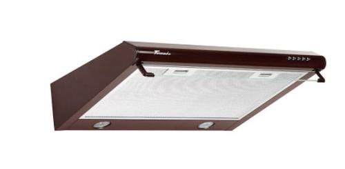 Hota traditionala Tornado Bona 10 (50) LED, 1 motor, latime 50 cm, absorbtie 380 m3/ora, filtru anti-grasimi aluminiu 5 straturi (Maro)