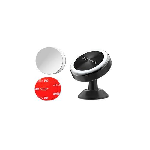 Suport Auto Borofone BH5 Platinum Magnetic cu prindere de bord (Negru)