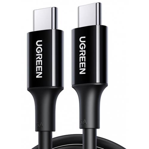 Cablu Date si incarcare UGREEN US300, USB-C - USB-C, 100W, 2m (Negru)