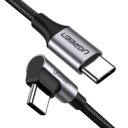 Cablu date/incarcare UGREEN US255 Angled, USB-C - USB-C, 60W, 3m