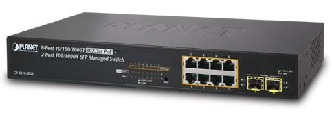 Switch Planet GS-4210-8P2S, Gigabit, 8 Porturi, PoE, 2 x SFP
