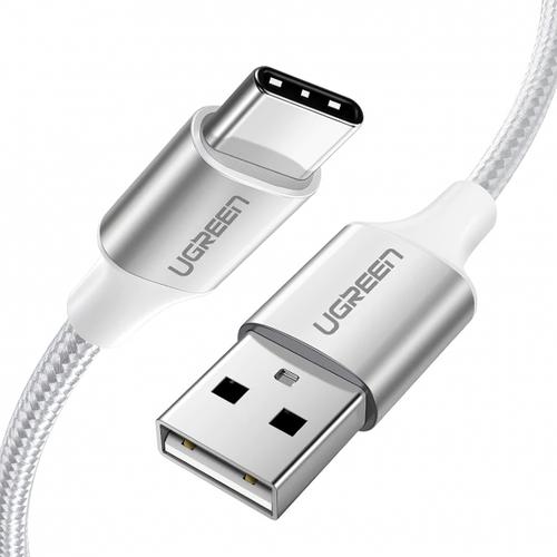 Cablu Date/Incarcare UGREEN US288, USB-A - USB-C, 18W, 1m (Alb)