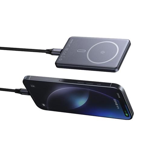 Acumulator Extern Mcdodo MC-4641, 5000mAh, Wireless, Meta Series Ultra-Thin Design, 20 W (Negru)
