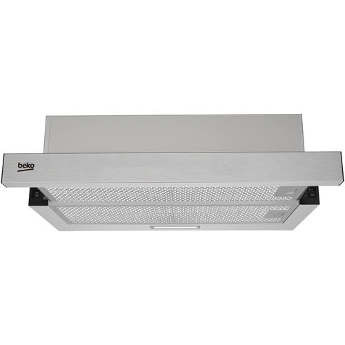 Hota incorporabila telescopica Beko HNT63322XH, Clasa B, 320 mc/h, Filtru metalic, 60 cm (Inox)