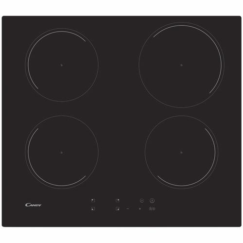 Plita incorporabila Candy CI642C, Inductie, 4 zone de gatit, Rouch control, Booster, 60 cm (Negru)