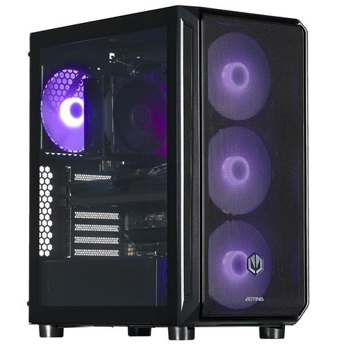 Calculator Sistem PC Gaming Actina KOMACNGIP0236 Midi Tower, Procesor AMD Ryzen™ 5 7500F, 6 cores, 3.7GHz, 32MB, 32GB DDR5, 2TB SSD, NVIDIA GeForce RTX 5070 12GB GDDR7, No OS (Negru)