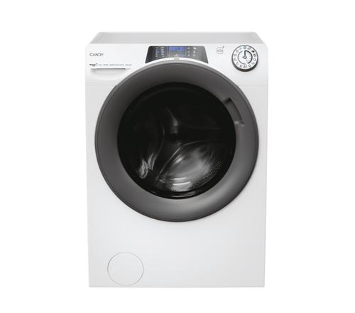 Masina de spalat rufe Candy Rapido Pro RP 486BWMR/1-S, 8 kg, 1400 RPM, Clasa A, Motor Inverter, Quick&Clean Technology, Steam Hygiene+, WiFi, Easy Iron+ (Alb)