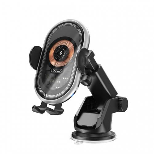 Suport si Incarcator Auto Wireless XO Design WX038, 15W, 1.67A (Negru)