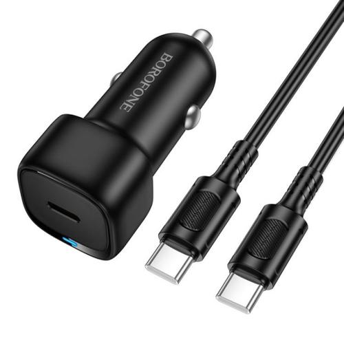 Incarcator Auto Cu Cablu USB-C Borofone BZ34A Cloud, 20W, 3A, 1 x USB-C (Negru)