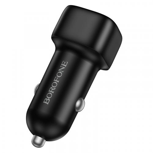 Incarcator Auto Borofone BZ34B Cloud, 38W, 3A, 1 x USB-A - 1 x USB-C (Negru)