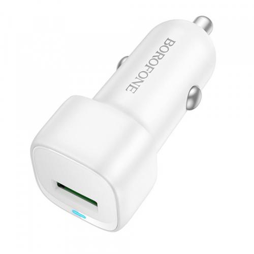 Incarcator Auto Borofone BZ34 Cloud, 18W, 3A, 1 x USB-A (Alb)