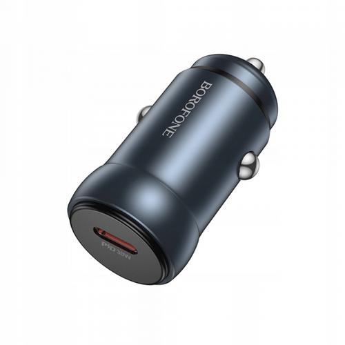 Incarcator Auto Borofone BZ32 Fresh, 30W, 3A, 1 x USB-C (Gri)