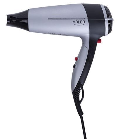 Uscator de par Adler AD2239, 2000 W, 3 Trepte de temperatura (Negru/Argintiu)