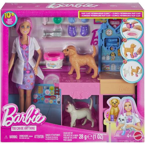 Set de joaca Barbie You can be - Clinica veterinara Fast Cast
