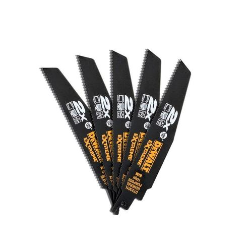 Panza DeWALT 2xLife Bi-Metal Extreme, pentru fierastrau sabie 152mm, 5 bucati